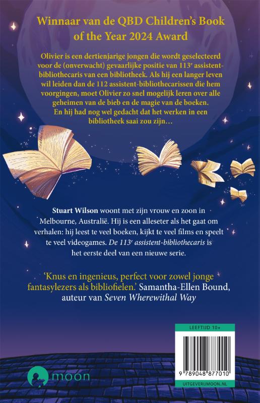 Achterkant van De 113e assistent-bibliothecaris