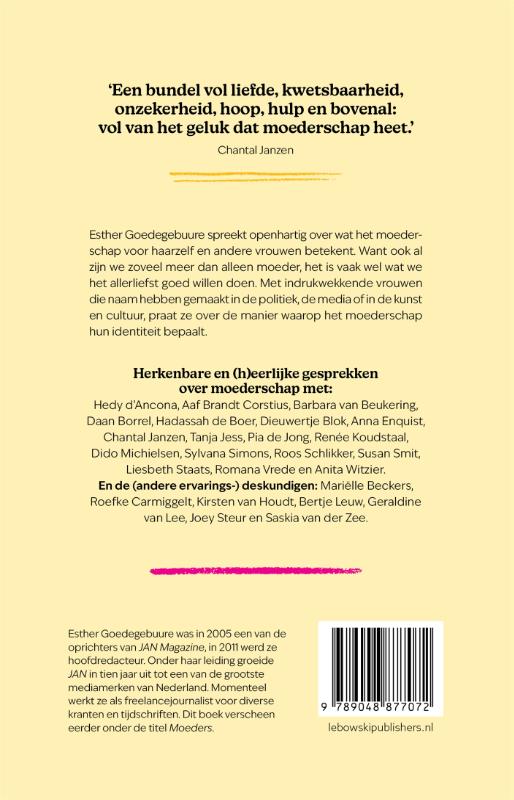 Achterkant van Voor elke moeder die