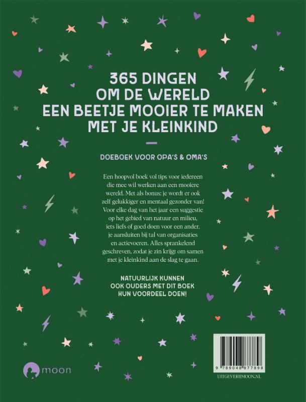 Achterkant van 365 dingen om de wereld een beetje mooier te maken