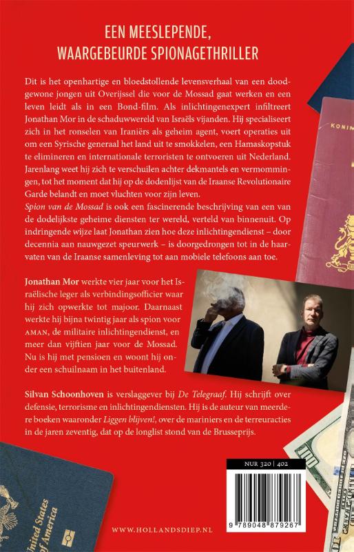 Achterkant van Spion van de Mossad