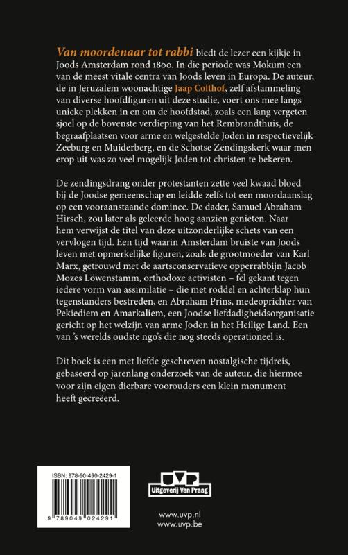 Achterkant van Van moordenaar tot rabbi