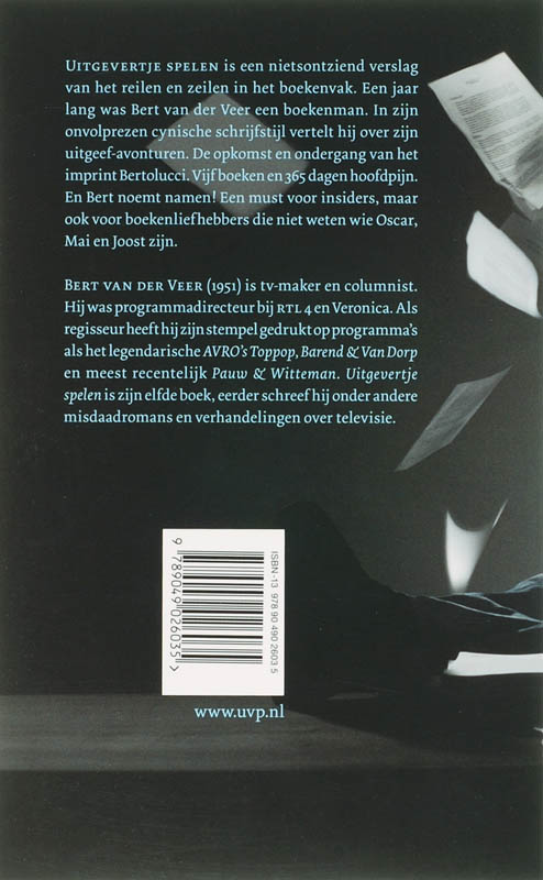 Achterkant van Uitgevertje spelen