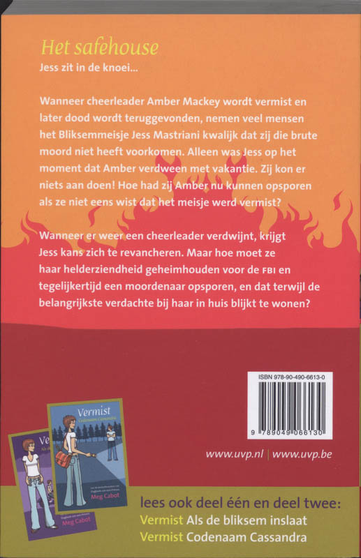 Achterkant van Vermist