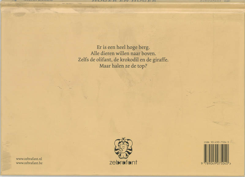 Achterkant van Hoger en hoger