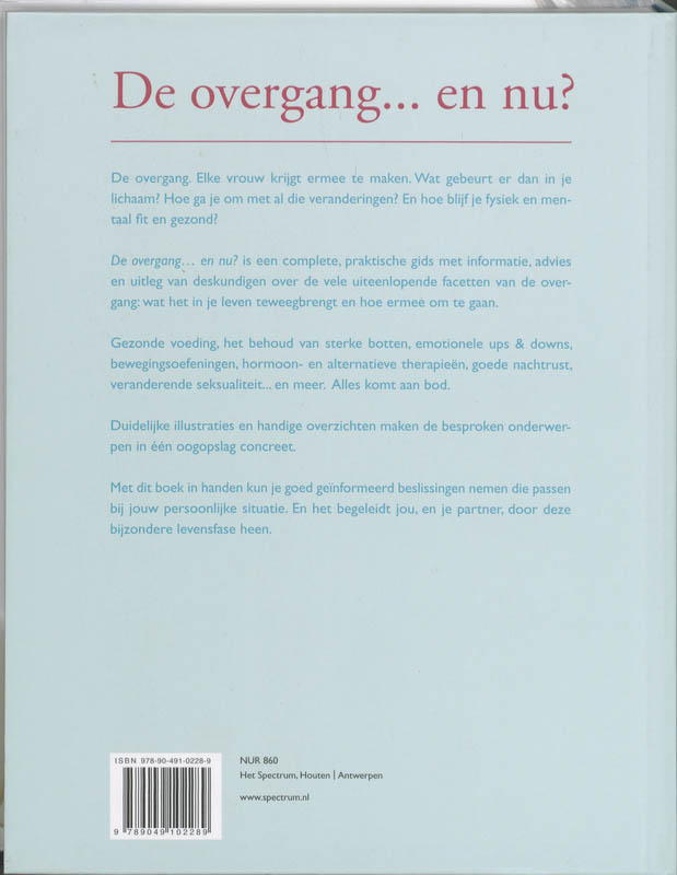 Achterkant van De overgang en nu?