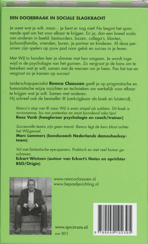Achterkant van Wij