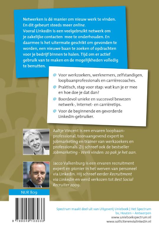 Achterkant van Solliciteren via LinkedIn