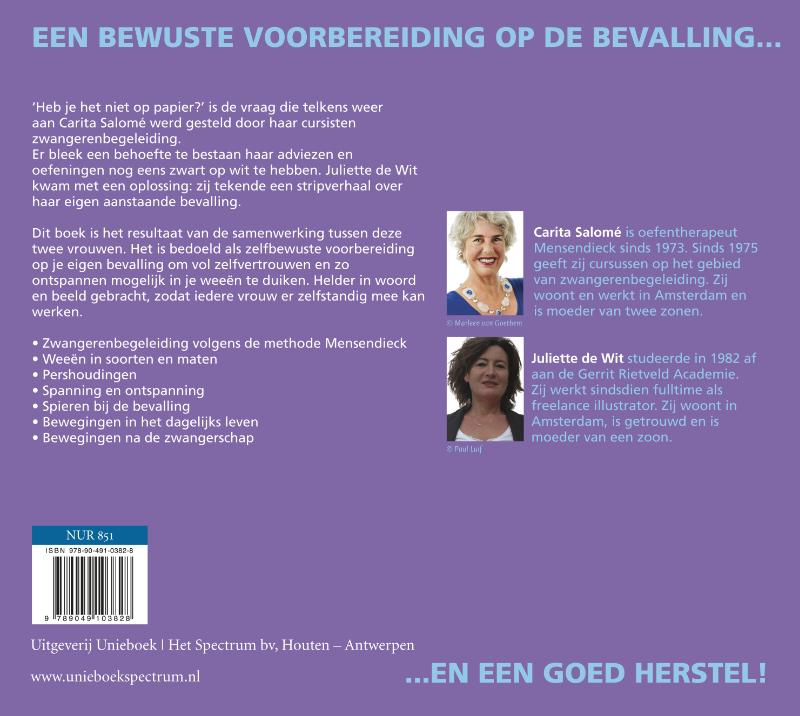 Achterkant van Duik in je weeën