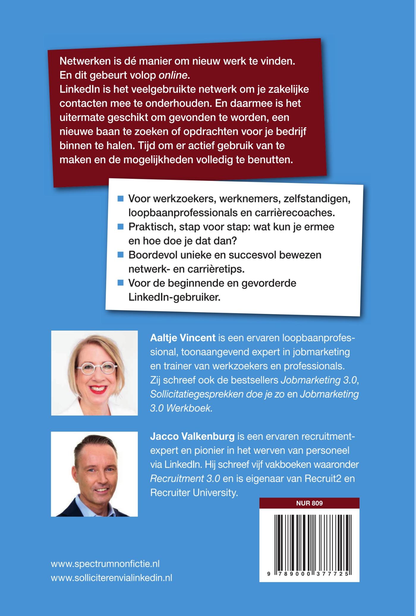 Achterkant van Solliciteren via LinkedIn