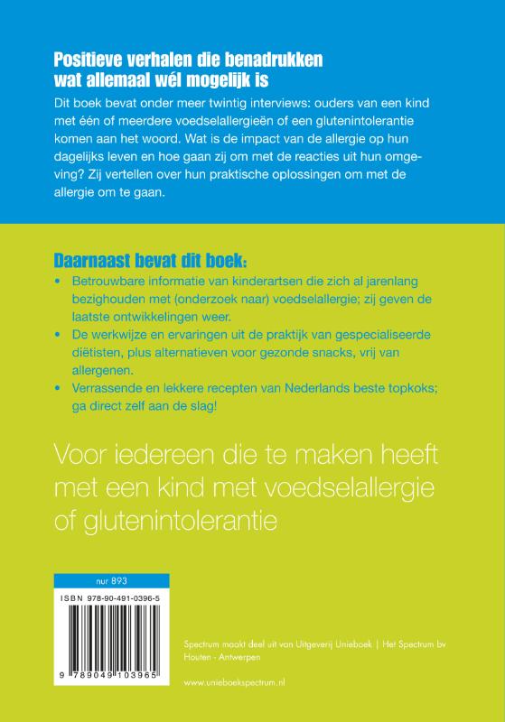 Achterkant van Kinderen en voedselallergie