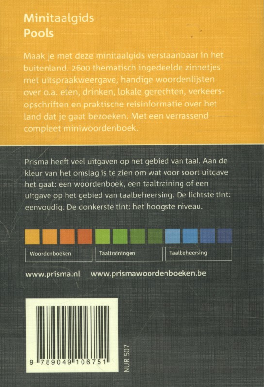 Achterkant van Hoe zeg je dat in het Pools