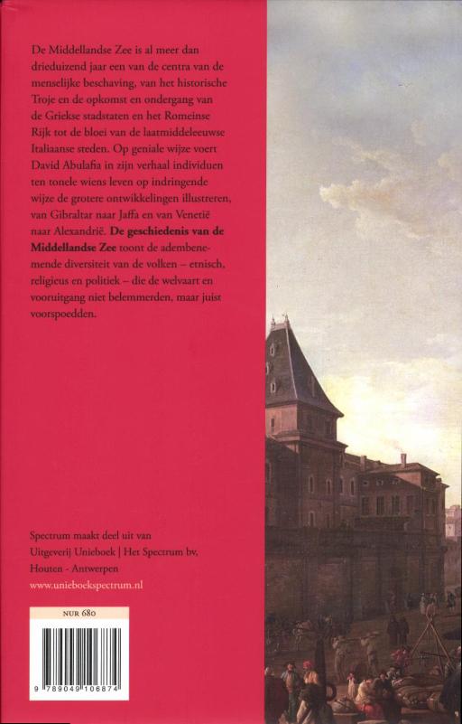 Achterkant van De geschiedenis van de middellandse zee