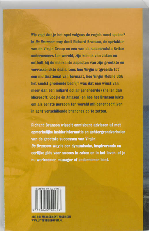 Achterkant van De Branson-way