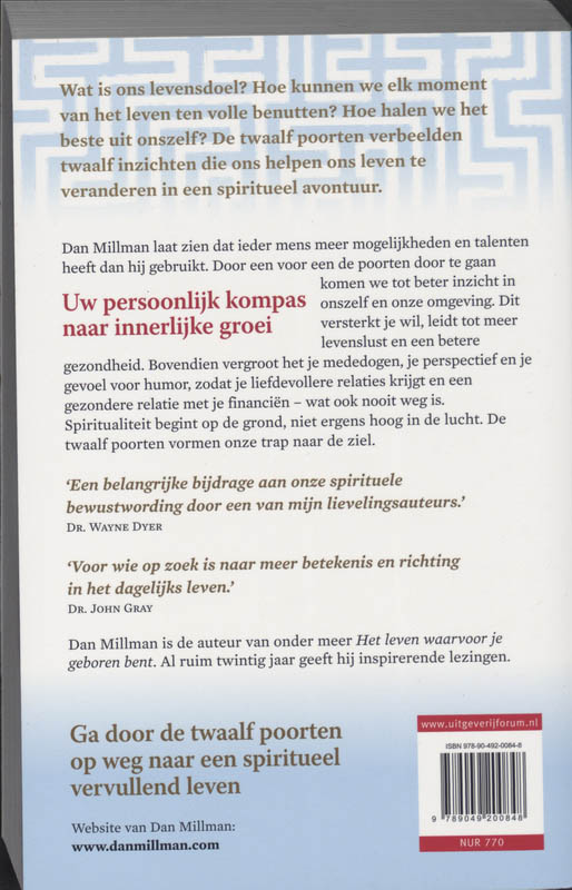 Achterkant van De twaalf poorten naar de ziel
