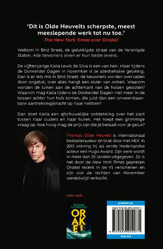Achterkant van November