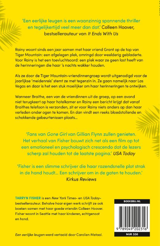 Achterkant van Een eerlijke leugen