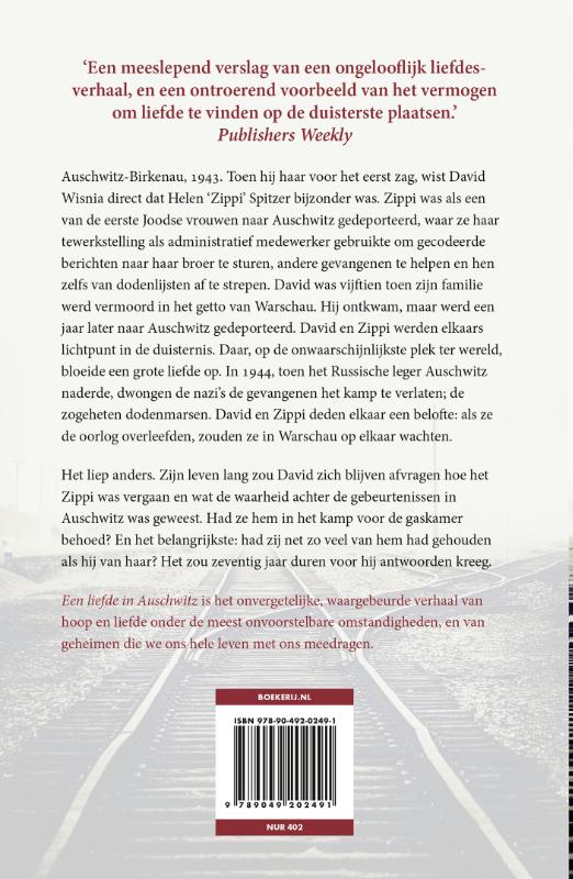 Achterkant van Een liefde in Auschwitz
