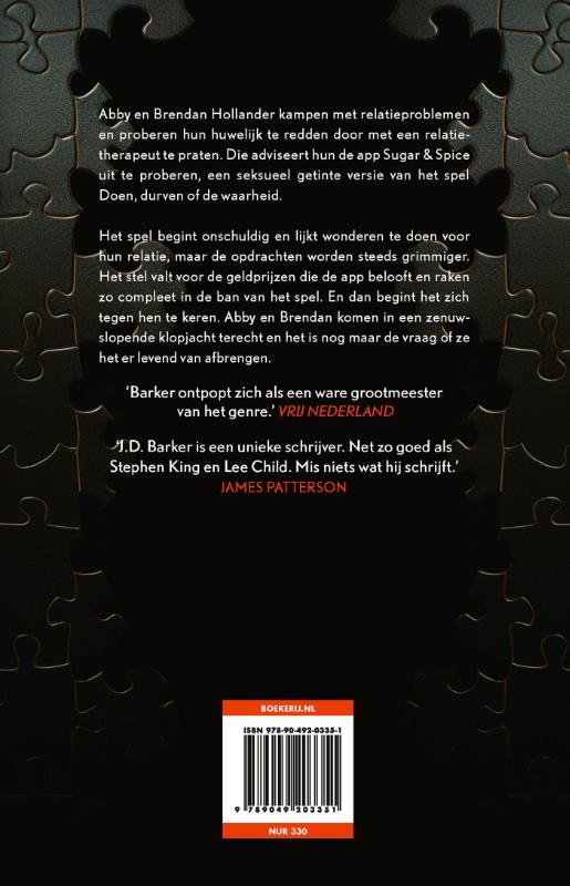 Achterkant van Het spel