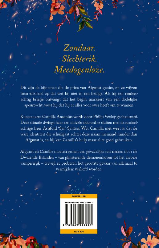 Achterkant van Het spel der Zonden