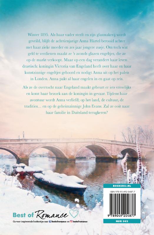 Achterkant van Winterengel