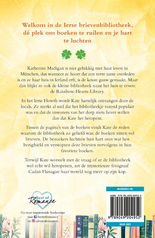 Achterkant van De Ierse brievenbibliotheek