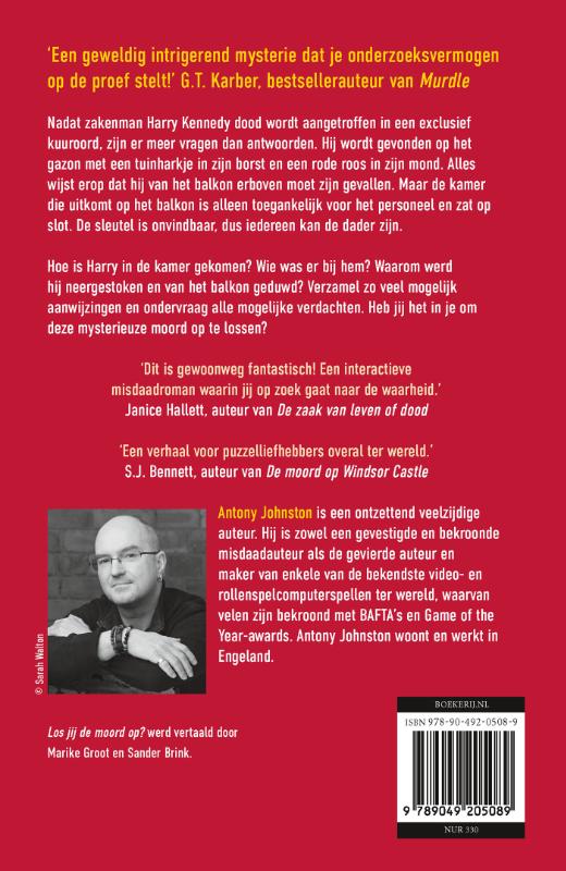 Achterkant van Los jij de moord op?