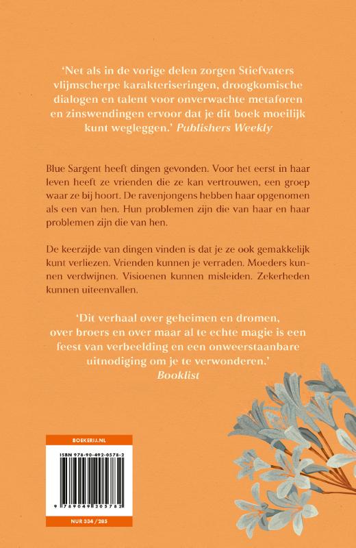 Achterkant van Blauwe lelie, Lily Blue