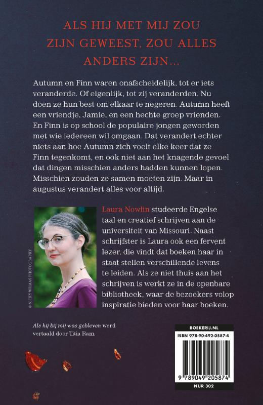 Achterkant van Als hij bij mij was gebleven