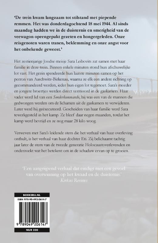 Achterkant van Het meisje dat Auschwitz overleefde