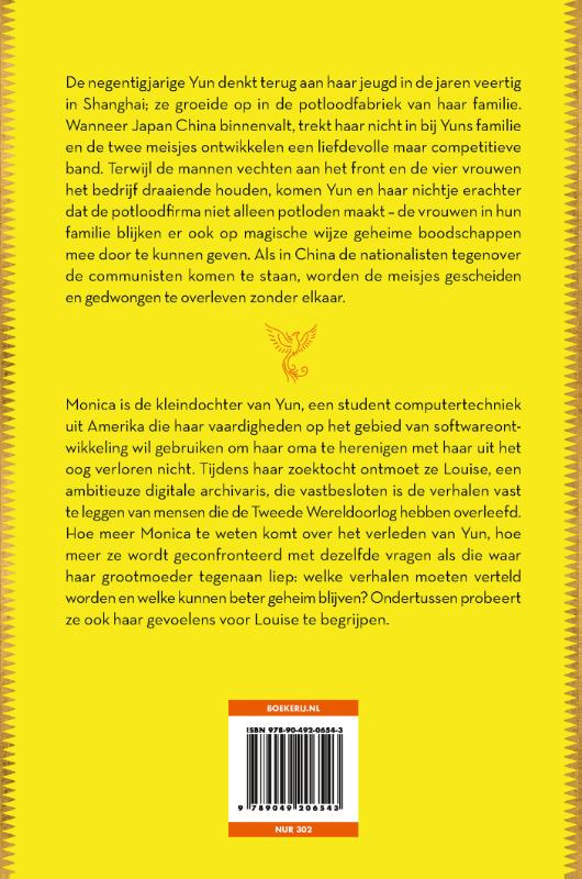 Achterkant van De Phoenix potloodfirma