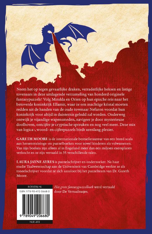 Achterkant van Het grote fantasypuzzelboek