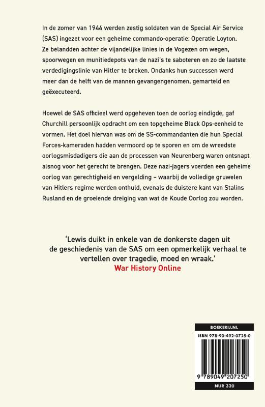 Achterkant van SAS nazi-jagers