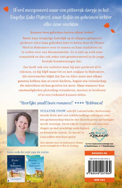 Achterkant van Een nieuwe start in Halesmere House