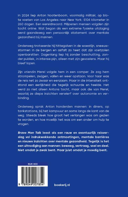 Achterkant van Brave men talk