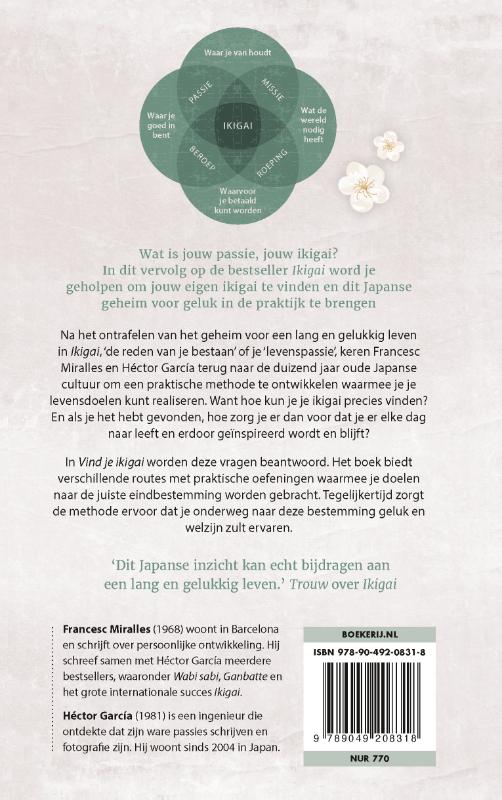 Achterkant van Vind je ikigai