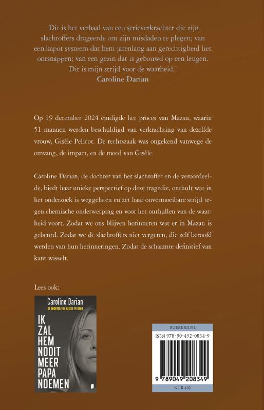 Achterkant van Zodat we het niet vergeten