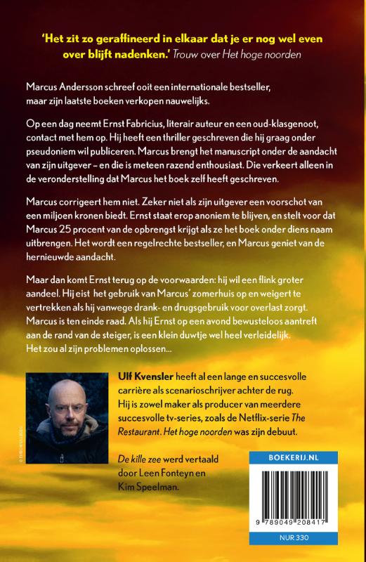 Achterkant van De kille zee