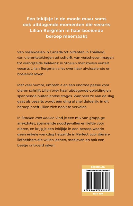 Achterkant van Stoeien met koeien