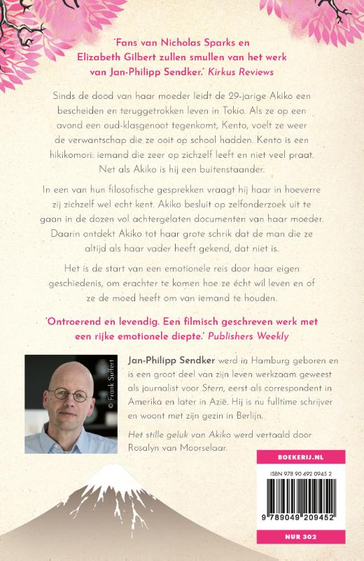 Achterkant van Het stille geluk van Akiko