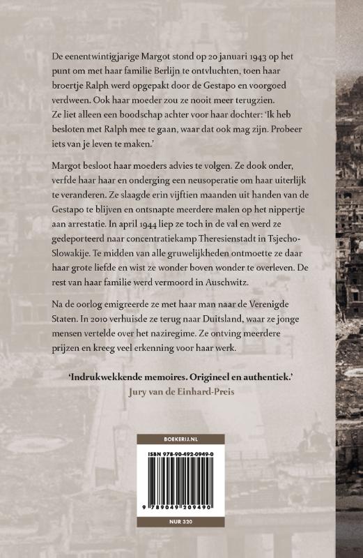 Achterkant van De vrouw die nooit opgaf