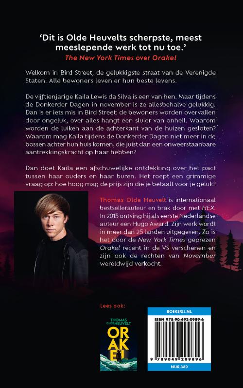 Achterkant van November