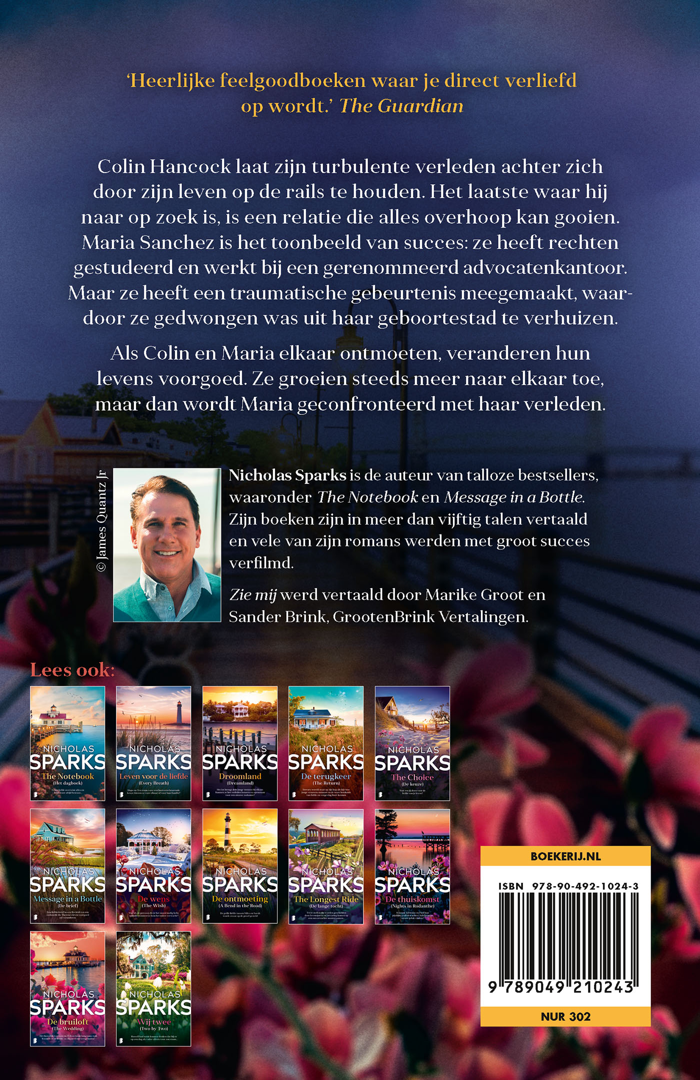 Achterkant van Zie mij