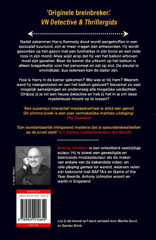 Achterkant van Los jij de moord op?