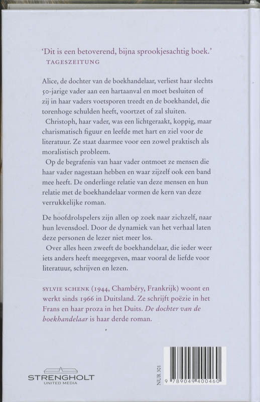 Achterkant van De dochter van de boekhandelaar