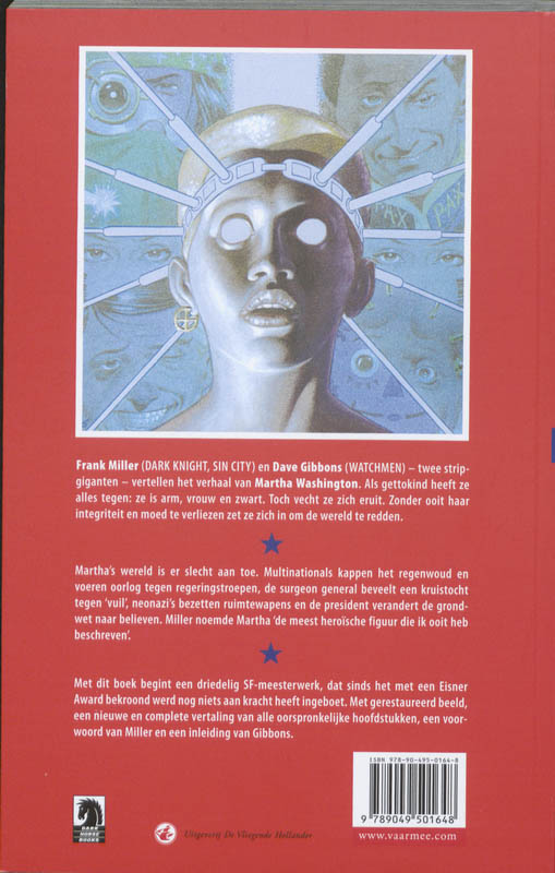 Achterkant van Martha Washington -