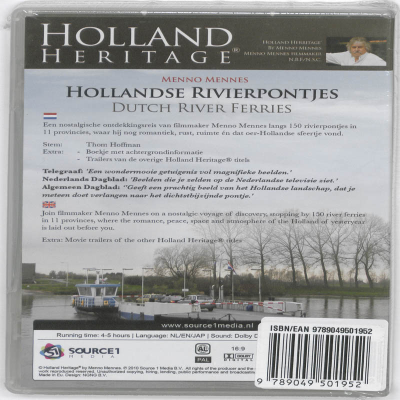 Achterkant van Holland Heritage - Hollandse Rivierpontjes