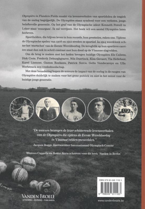 Achterkant van Olympiers in Flanders fields