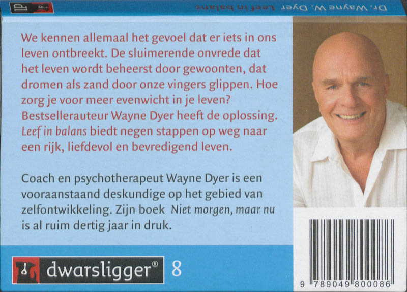 Achterkant van Leef in balans