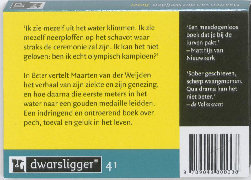 Achterkant van Beter