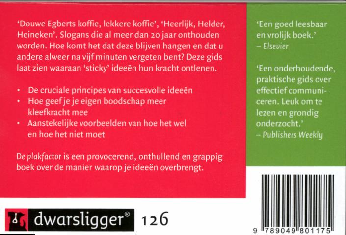 Achterkant van De plakfactor